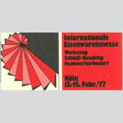 Internationale Eisenwarenmesse, Köln 1977