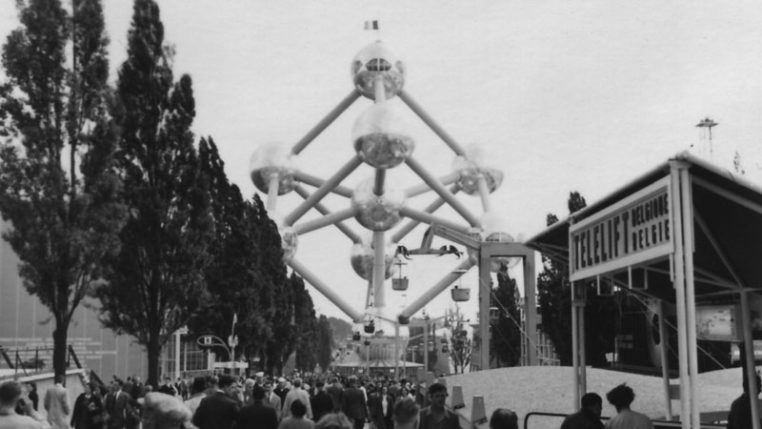 Symbol für die Weltausstellung in Brüssel 1958: Atomium - Bild: Wikipedia/Krumnack.H.