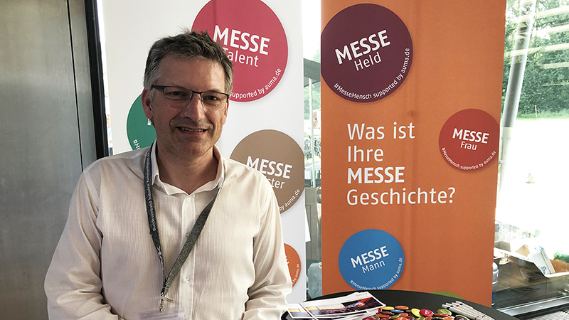Thomas Schlegel auf dem Tag der Industriekommunikation am 27. Juni 2019 in Fürstenfeldbruck. Foto © AUMA